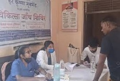 693 ग्रामीणों ने उठाया हरे कृष्णा मूवमेंट के स्वास्थ्य शिविर का लाभ