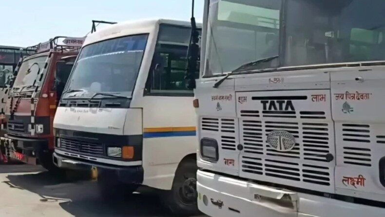 गढ़वाल मंडल में परिवहन ठप, ट्रांसपोर्टरों का चक्का जाम—टैक्स छूट और फिटनेस सेंटर शुरू करने की मांग तेज