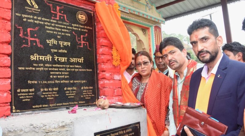 दो मंदिरों के सौंदर्यीकरण का शिलान्यास