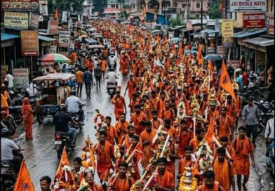 श्रावण मास की कांवड़ यात्रा का विधिवत शुभारंभ आज से हो गया है,गंगाजल लेकर निकले शिवभक्त