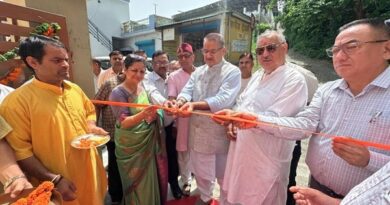 कैबिनेट मंत्री गणेश जोशी ने राजकीय आयुर्वेदिक चिकित्सालय कंडोली में आयुर्वेद उत्कर्ष केंद्र का किया उद्घाटन
