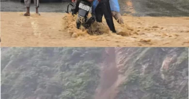 पहाड़ी जिलों में जमकर बारिश, रामनगर में बेलगढ़ नाला उफान पर