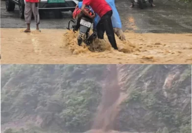 पहाड़ी जिलों में जमकर बारिश, रामनगर में बेलगढ़ नाला उफान पर
