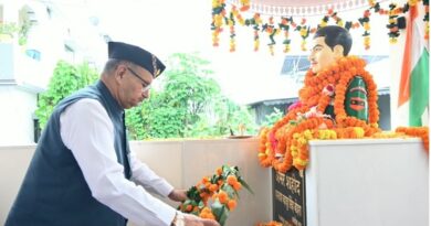 सैनिक कल्याण मंत्री गणेश जोशी ने शहीद हवलदार बहादुर सिंह बोहरा की 19वीं पुण्यतिथि पर दी श्रद्धांजलि