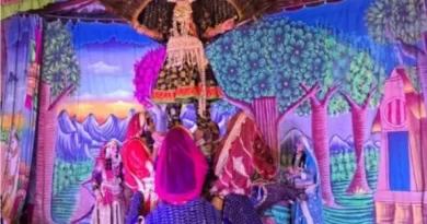 श्री गंगे बाबा मंदिर में आयोजित 15 दिवसीय रासलीला का भंडारे के साथ समापन